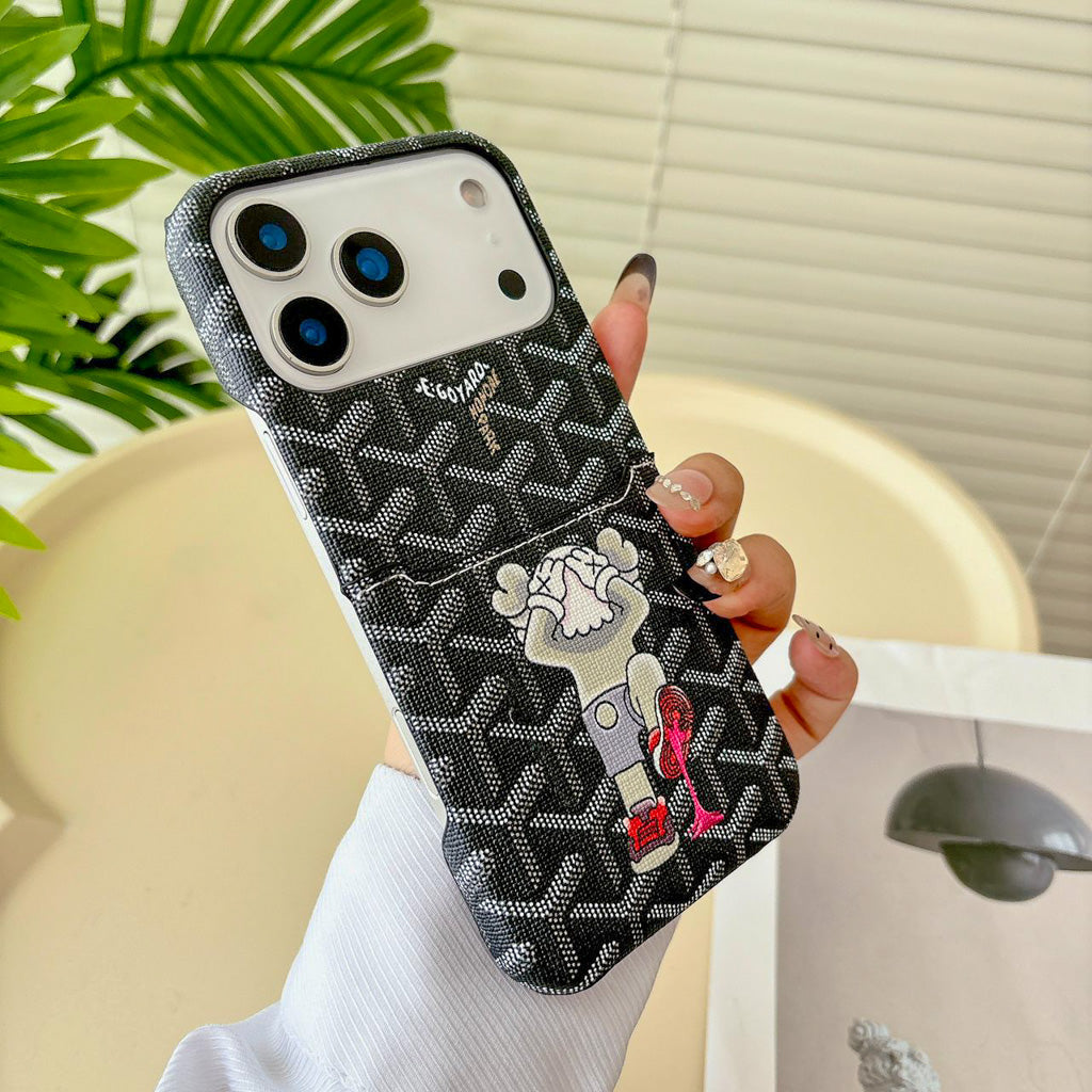 Luxury GYD Phone Case Card Holder for iPhone 13-18 Pro & Pro Max