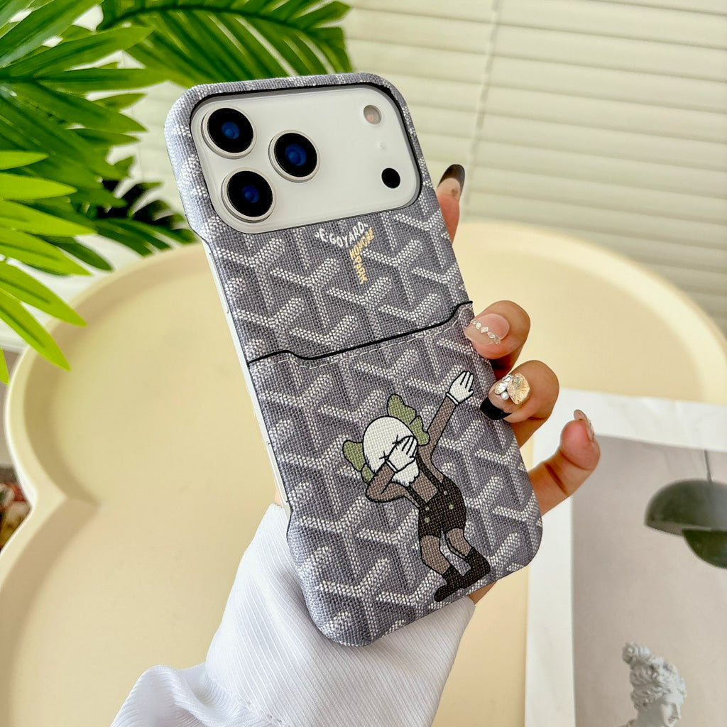 Luxury GYD Phone Case Card Holder for iPhone 13-18 Pro & Pro Max