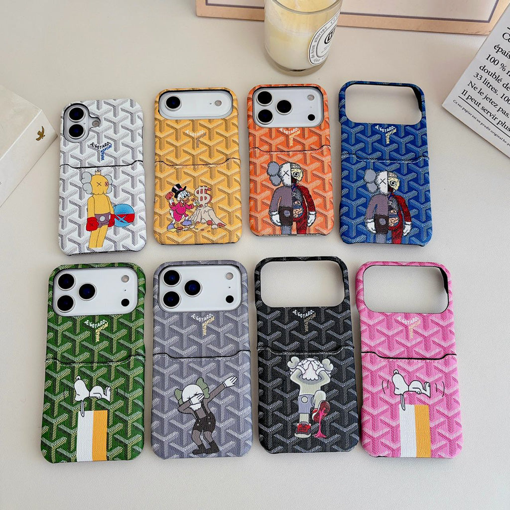 Luxury GYD Phone Case Card Holder for iPhone 13-18 Pro & Pro Max