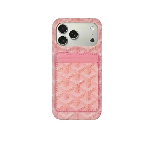 Pink Premium GD iPhone MagSafe Case with Cardholder