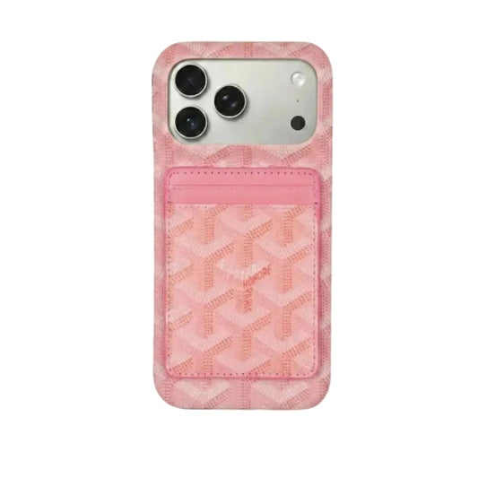 Pink Premium GYD iPhone MagSafe Case with Cardholder for iPhone 12-18 Pro Max