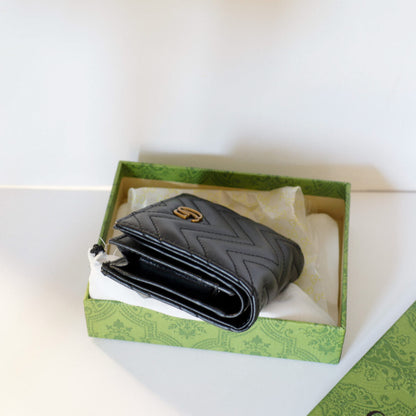 Black Luxury Wallet Soft Lambskin Leather