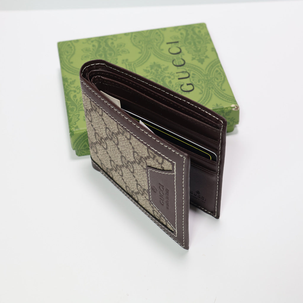 Elegance Leather Wallet Canvas