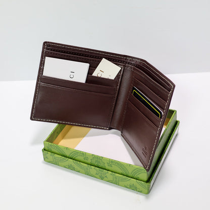 Elegance Leather Wallet Canvas