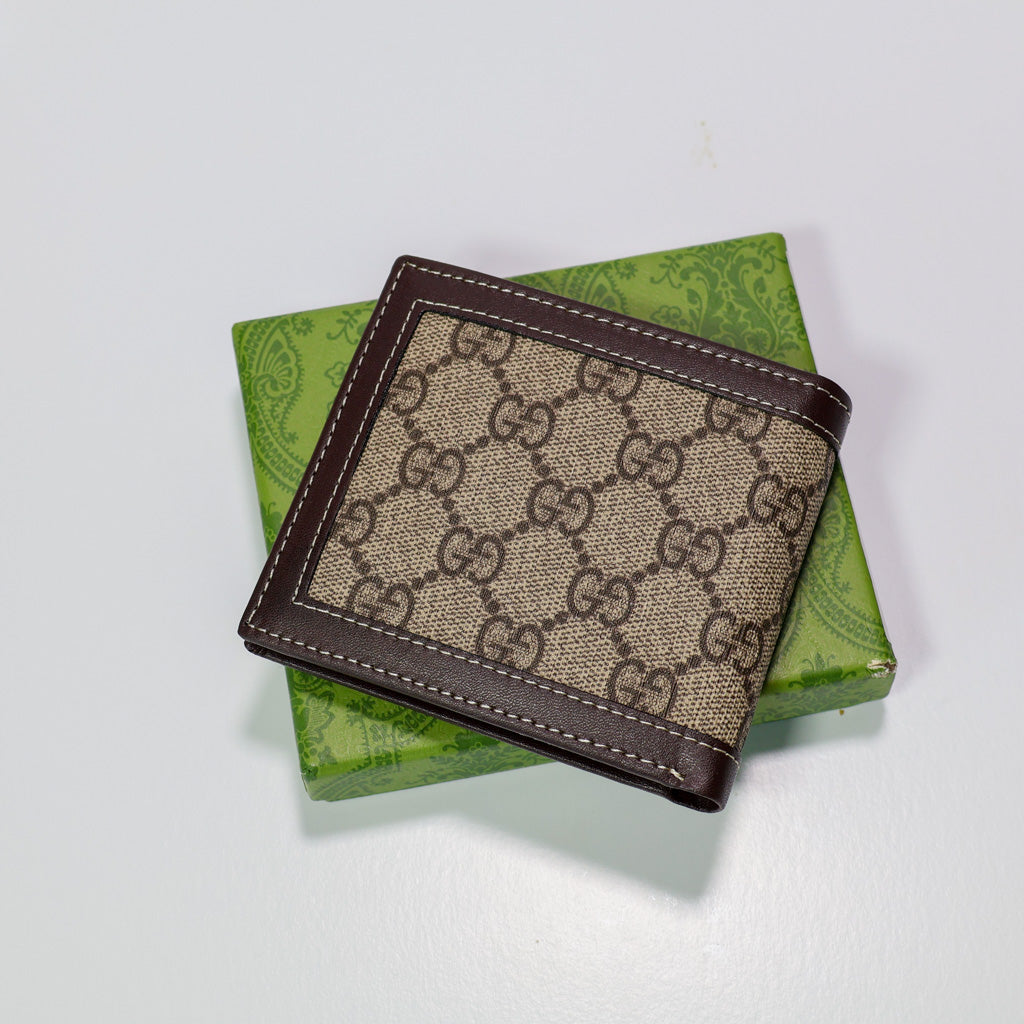 Elegance Leather Wallet Canvas