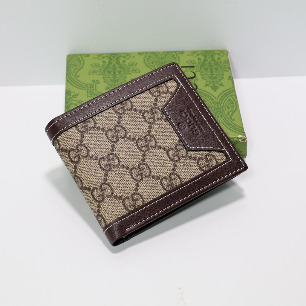 Elegance Leather Wallet Canvas