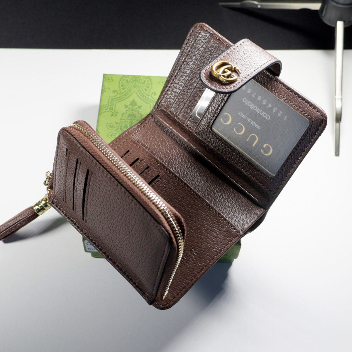 Luxury Trifold Wallet Card Holder