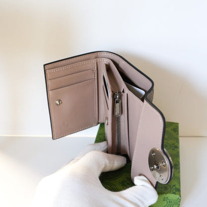 Luxury Monogram Canvas Wallet Magnetic Clasp
