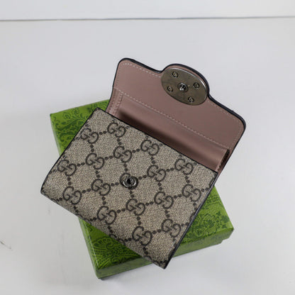 Luxury Monogram Canvas Wallet Magnetic Clasp