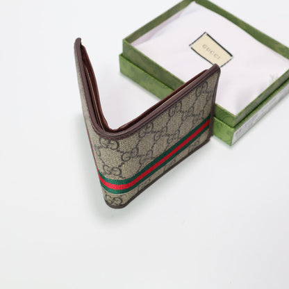 Luxury Fold Web Stripe Wallet