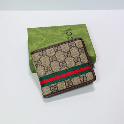 Luxury Fold Web Stripe Wallet