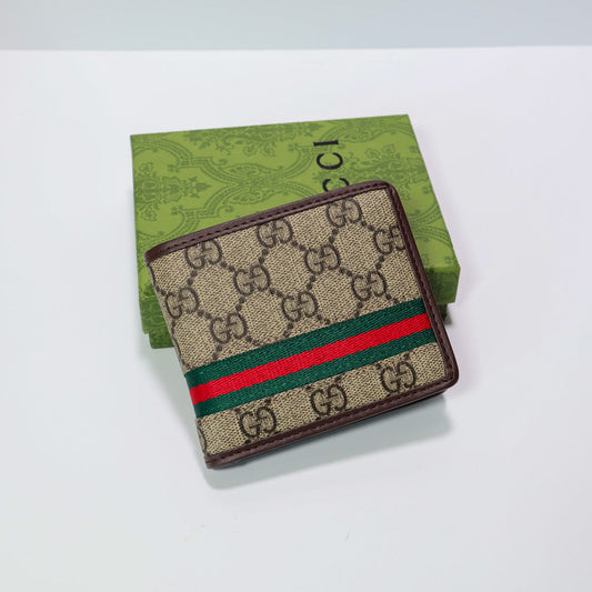 Luxury Fold Web Stripe Wallet