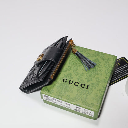 Mens Wallet Black Genuine Leather
