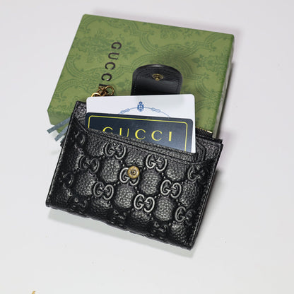 Mens Wallet Black Genuine Leather