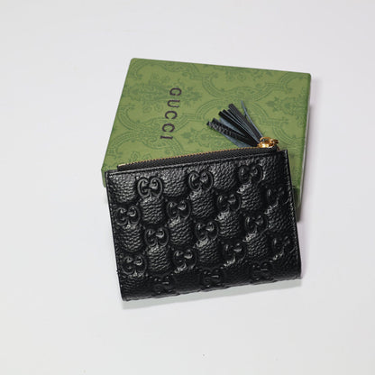 Mens Wallet Black Genuine Leather