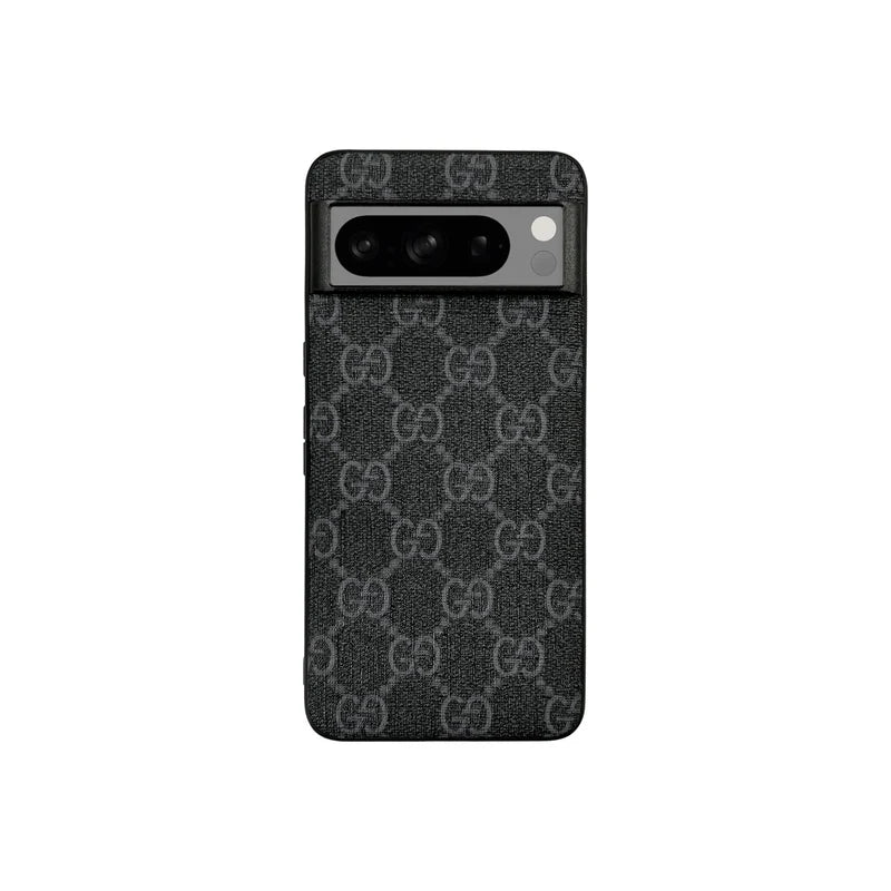 Luxury Gucci Monogram Canvas Classic Black Case For Google Pixel