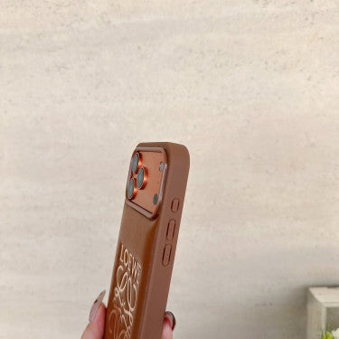 Stylish iPhone LE Brown Case For Iphone 12-17