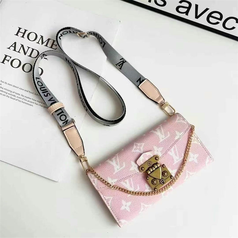 Monogram LV Luxurious Phone Case With Strap theroxymob
