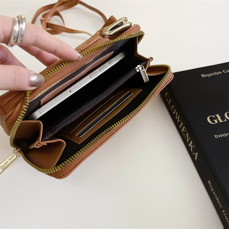 Elegant YSL genuine leather crossbody bag