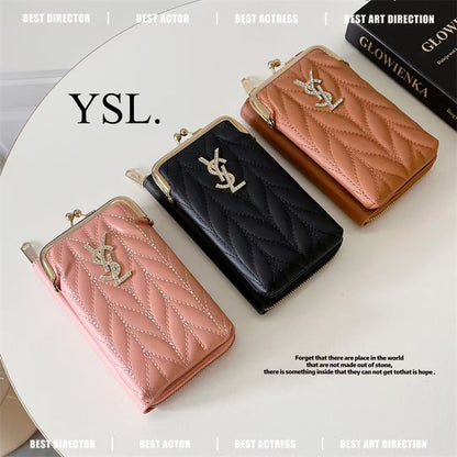 Elegant YSL genuine leather crossbody bag