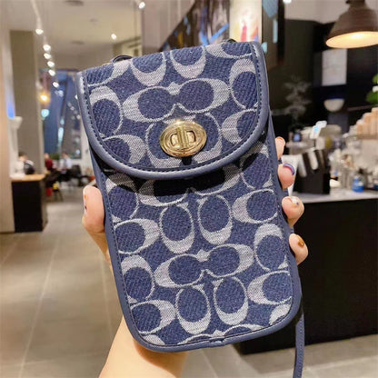 Elegant Coach genuine leather crossbody bag