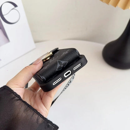 Leather Wallet Card Holder Phone Case For iPhone 12-17 Series