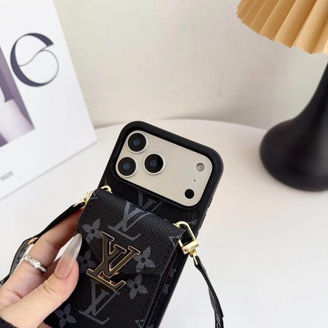 Leather Wallet Card Holder Phone Case For iPhone 12-17 Series