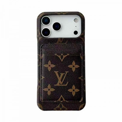 Leather Card Holder Case for iPhone 17/ 16/ 15/ 14