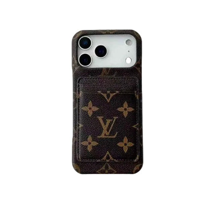 Leather LV Case Detachable Card Holder for iPhone 12-18 Pro & Pro Max