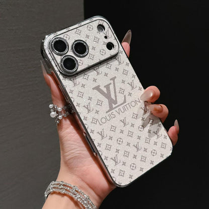 Luxury LV Shiny Phone Case for iPhone 13-18 Pro & Pro Max