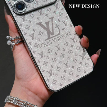 Luxury LV Shiny Phone Case for iPhone 13-18 Pro & Pro Max