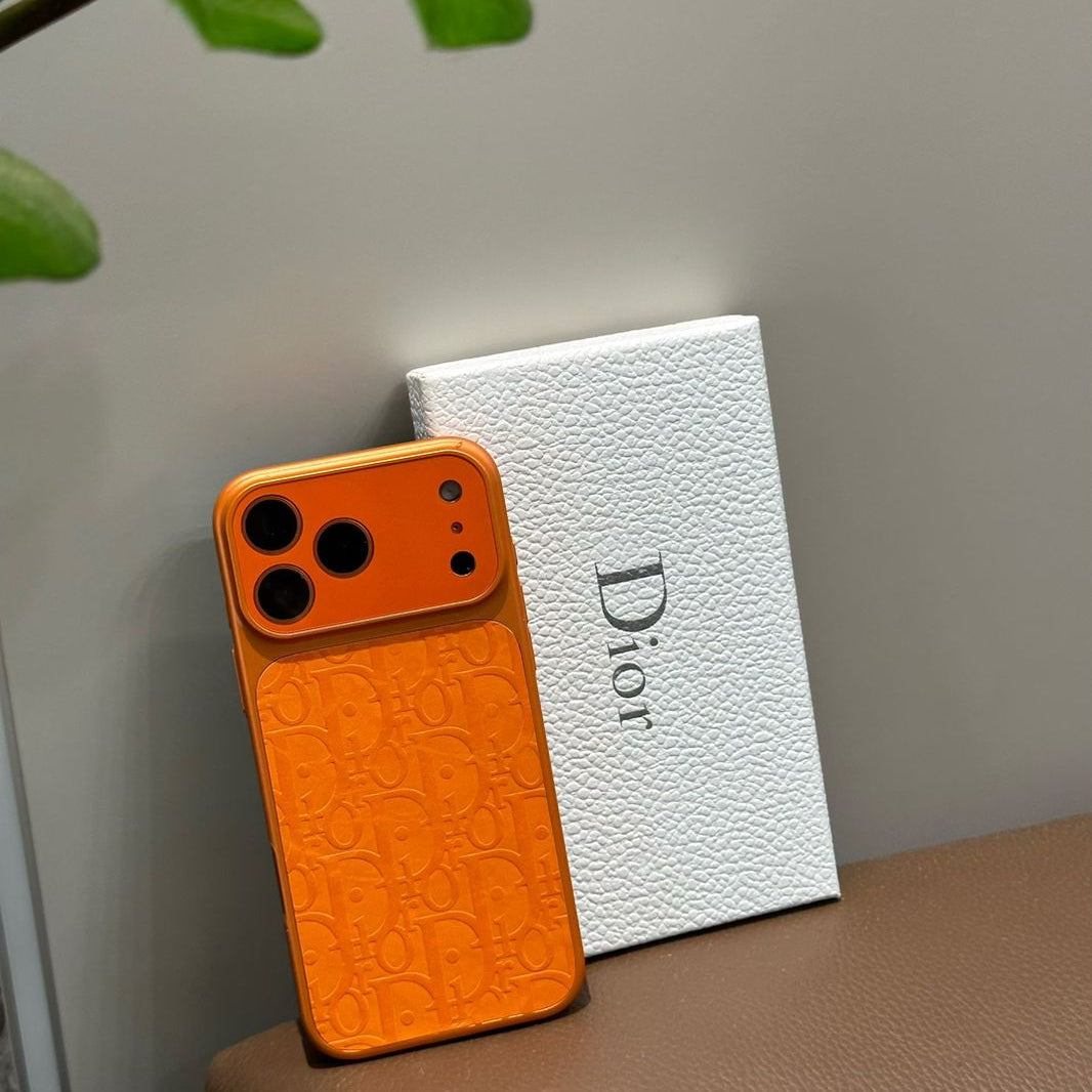 HRM Leather Case with Embossed Ribbon Pattern