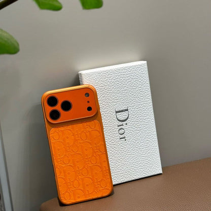 HRM Leather Case with Embossed Ribbon Pattern