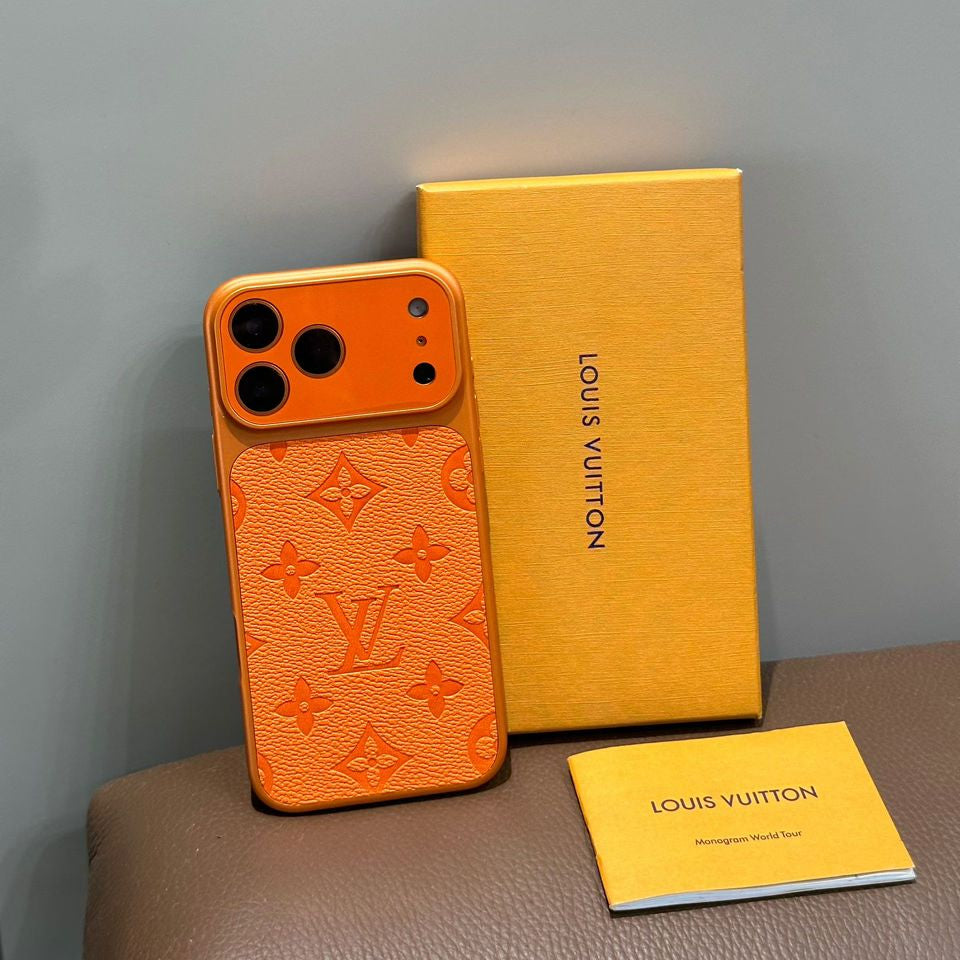 HRM Leather Case with Embossed Ribbon Pattern