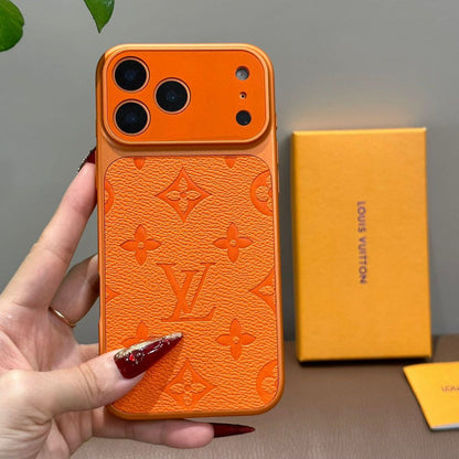 HRM Leather Case with Embossed Ribbon Pattern