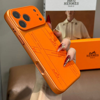 HRM Leather Case with Embossed Ribbon Pattern