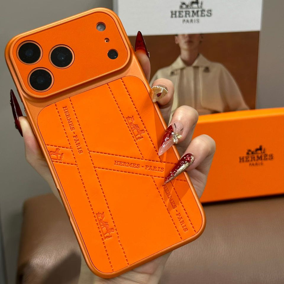 HRM Leather Case with Embossed Ribbon Pattern