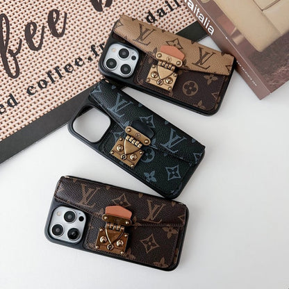 LUXURY LOCK CARD BAG CROSSBODY CHAIN IPHONE CASE Roxy New 2