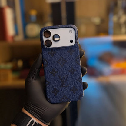 Luxury Embossed Monogram Protective Case for iPhone 12-17
