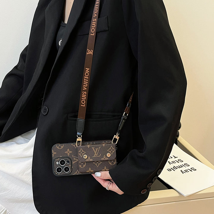 Lou Card Bag Chain Brown iPhone Case Roxy New 2