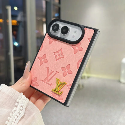 Luxury Louis Vuitton Embossed Floral Monogram Case for iPhone Duo