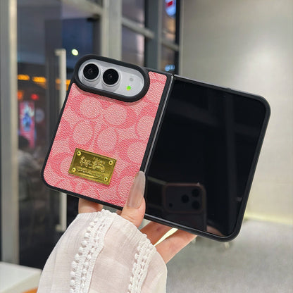 Luxury Premium CH Monogram Canvas Case for iPhone Duo