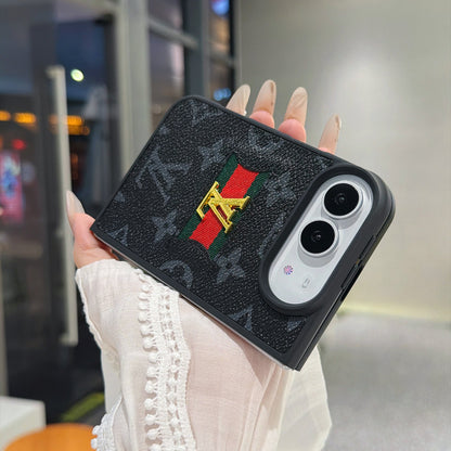 Classic Luxury LV Monogram Canvas Case for iPhone Duo
