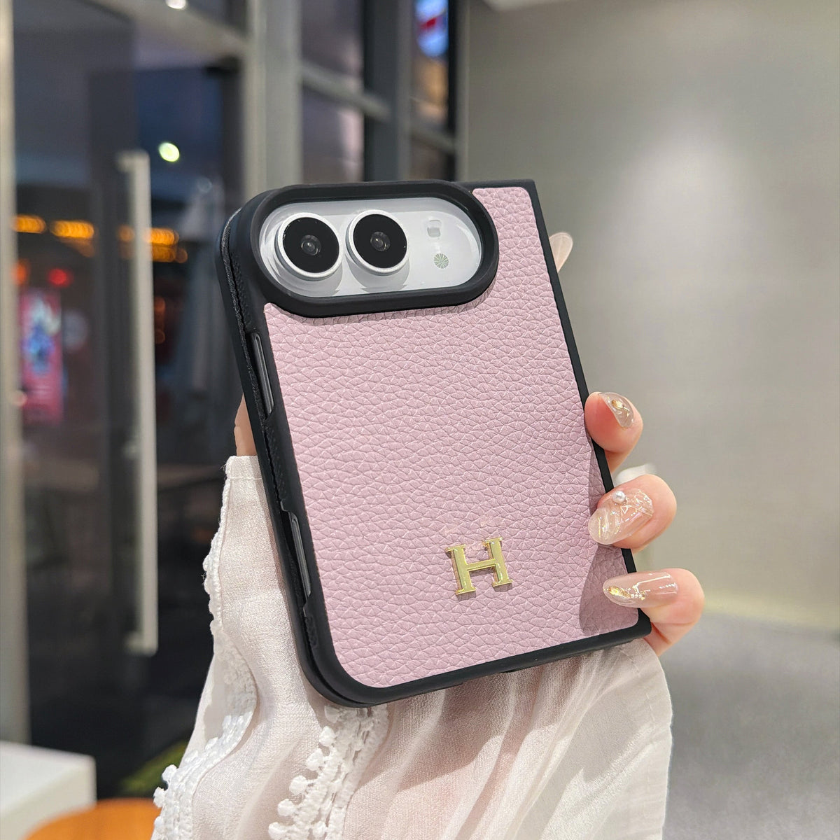 Classic HERMES Monogram Canvas Case for iPhone Duo
