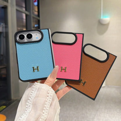 Classic HERMES Monogram Canvas Case for iPhone Duo