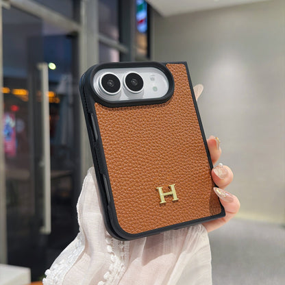 Classic HERMES Monogram Canvas Case for iPhone Duo