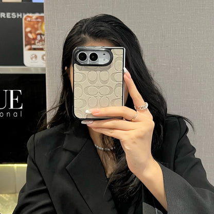 Luxury CH Monogram Canvas Case for iPhone Duo
