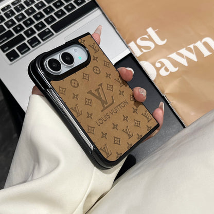 Luxury LV Monogram Canvas Case for iPhone Duo