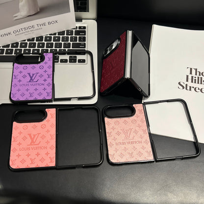 Luxury LV Monogram Canvas Case for iPhone Duo