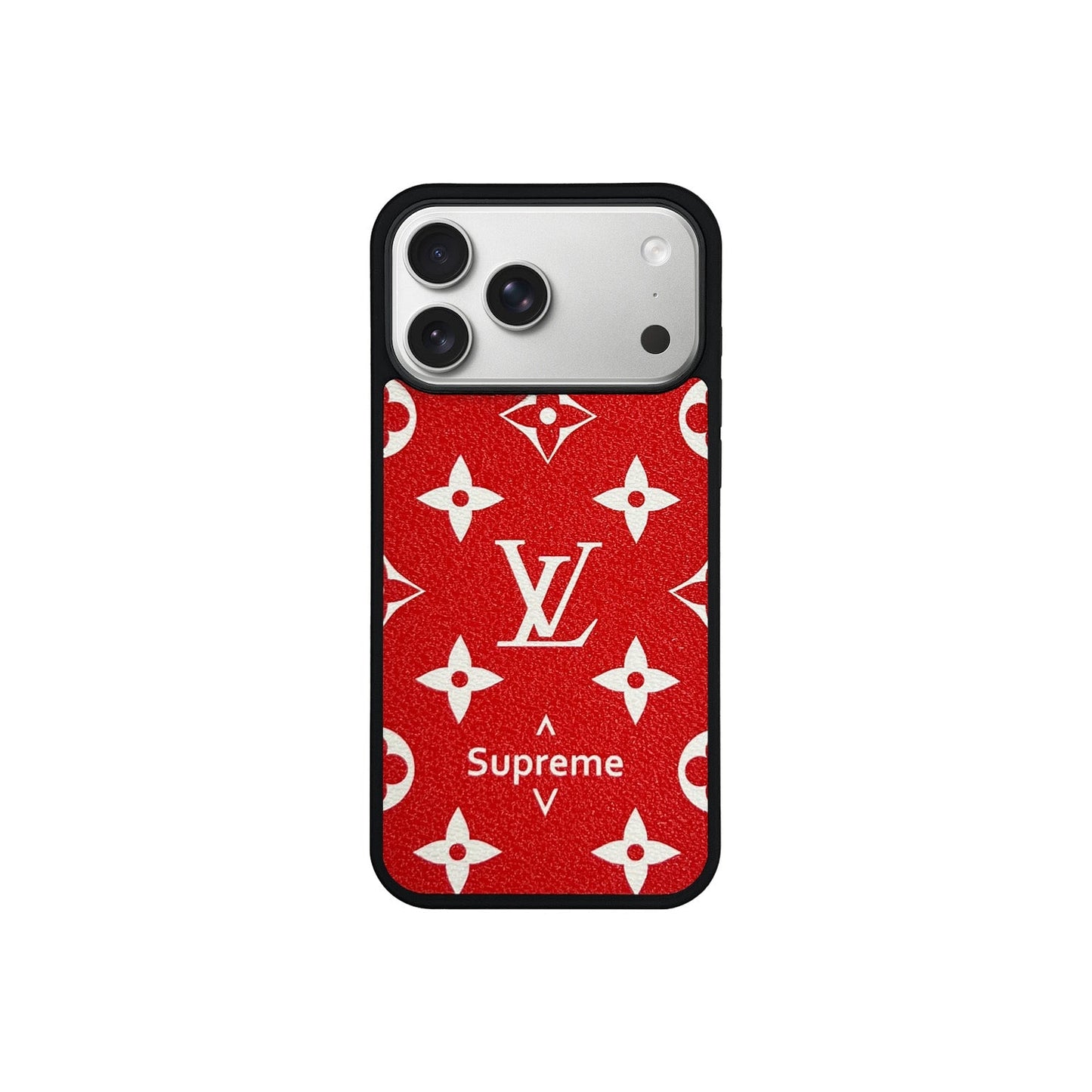 LV Red Monogram MagSafe Case for iPhone 12-17 Series